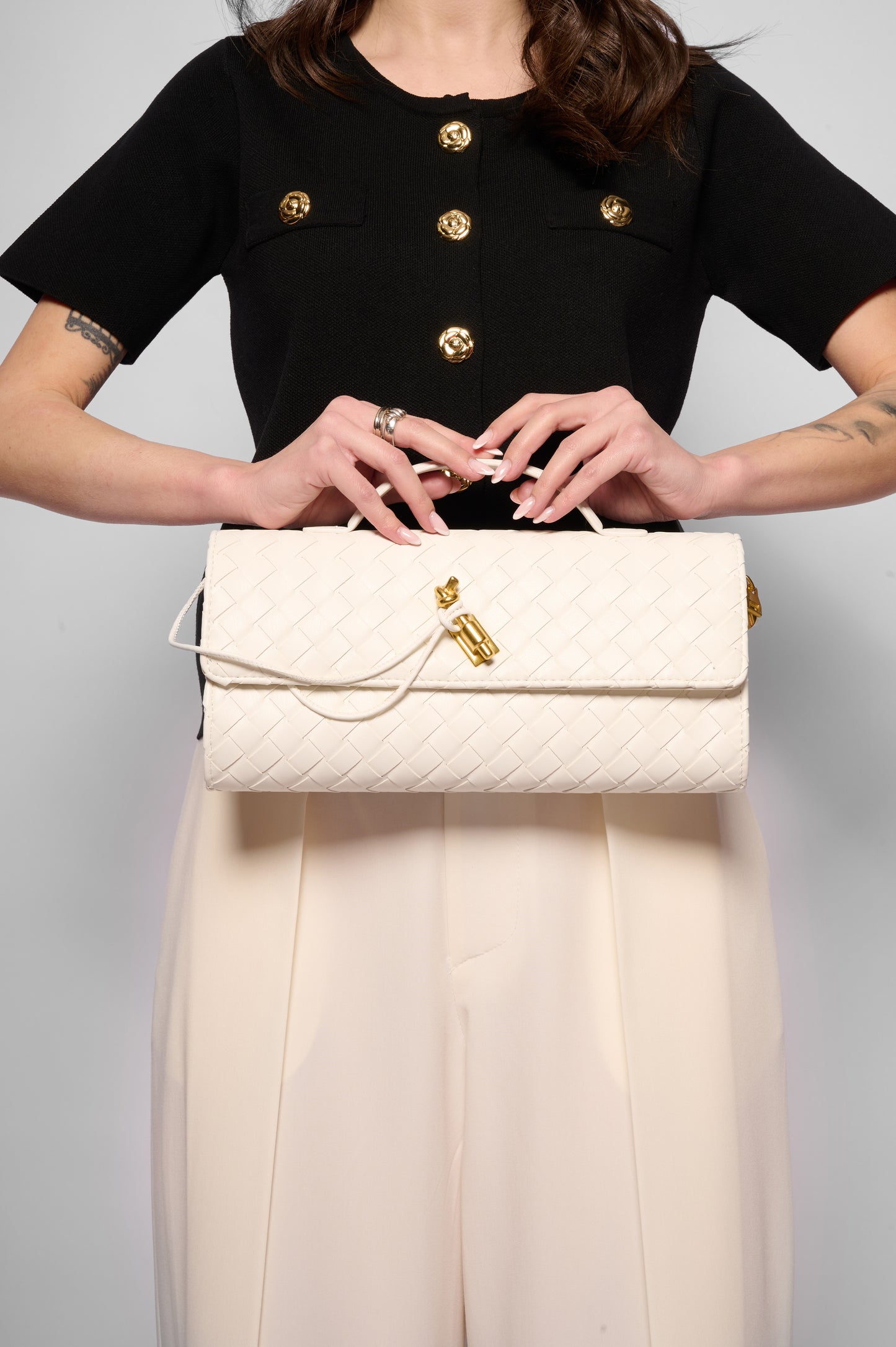 Borsa intrecciata Go