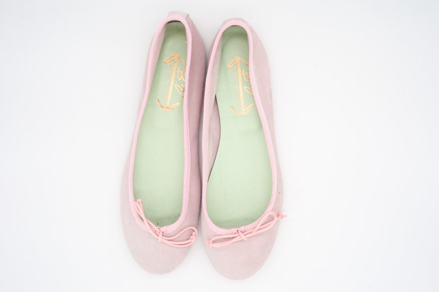 Ballerina in vero camoscio
