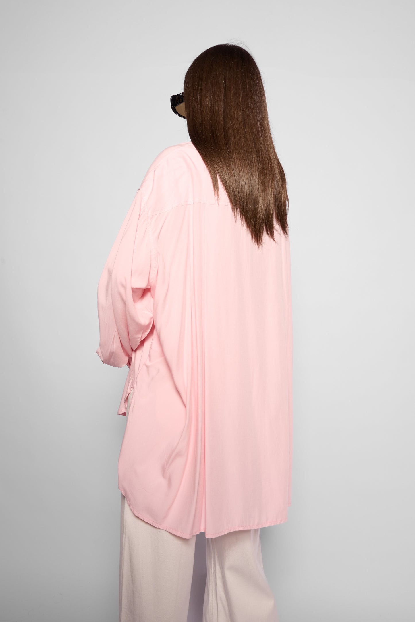 Camicia oversize rosa