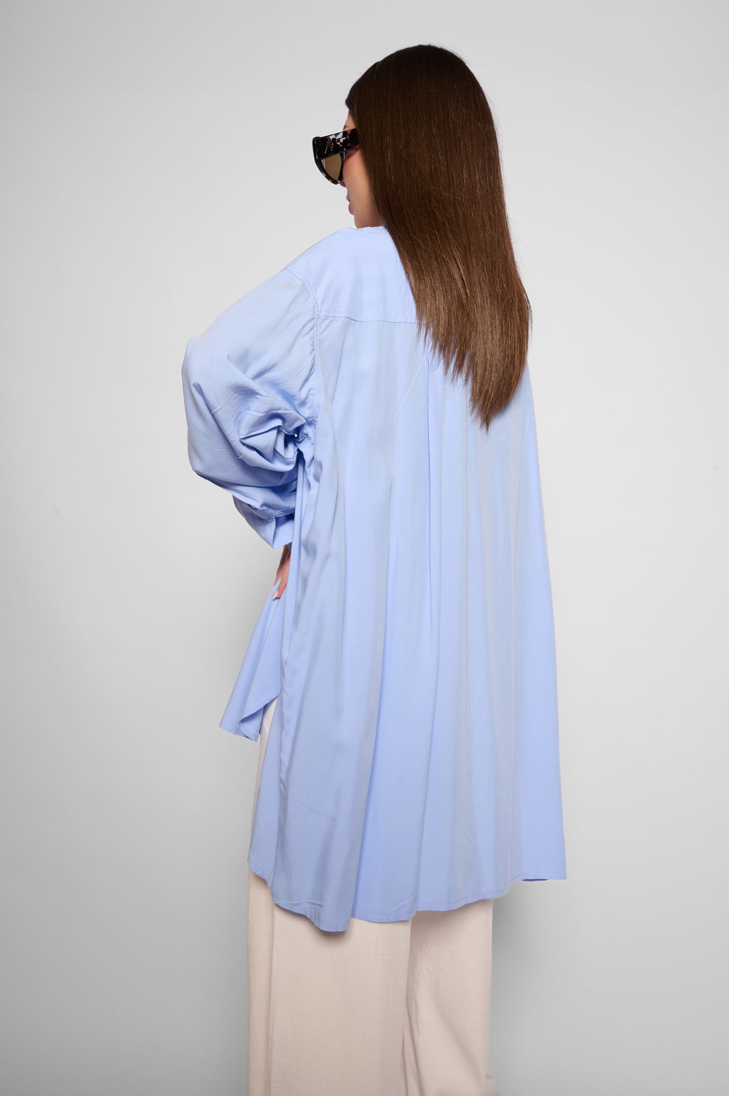 Camicia oversize azzurra
