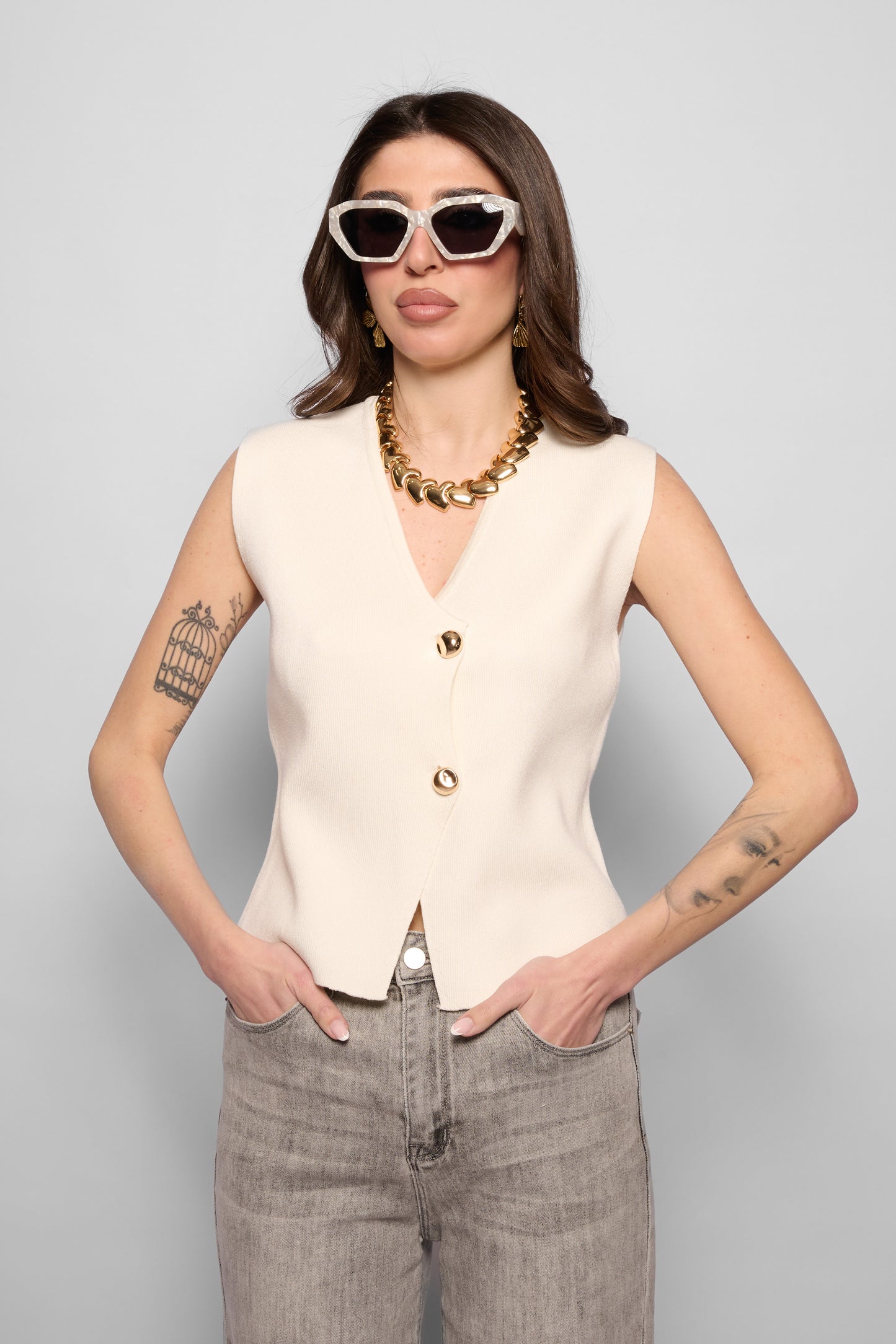 Gilet in maglia