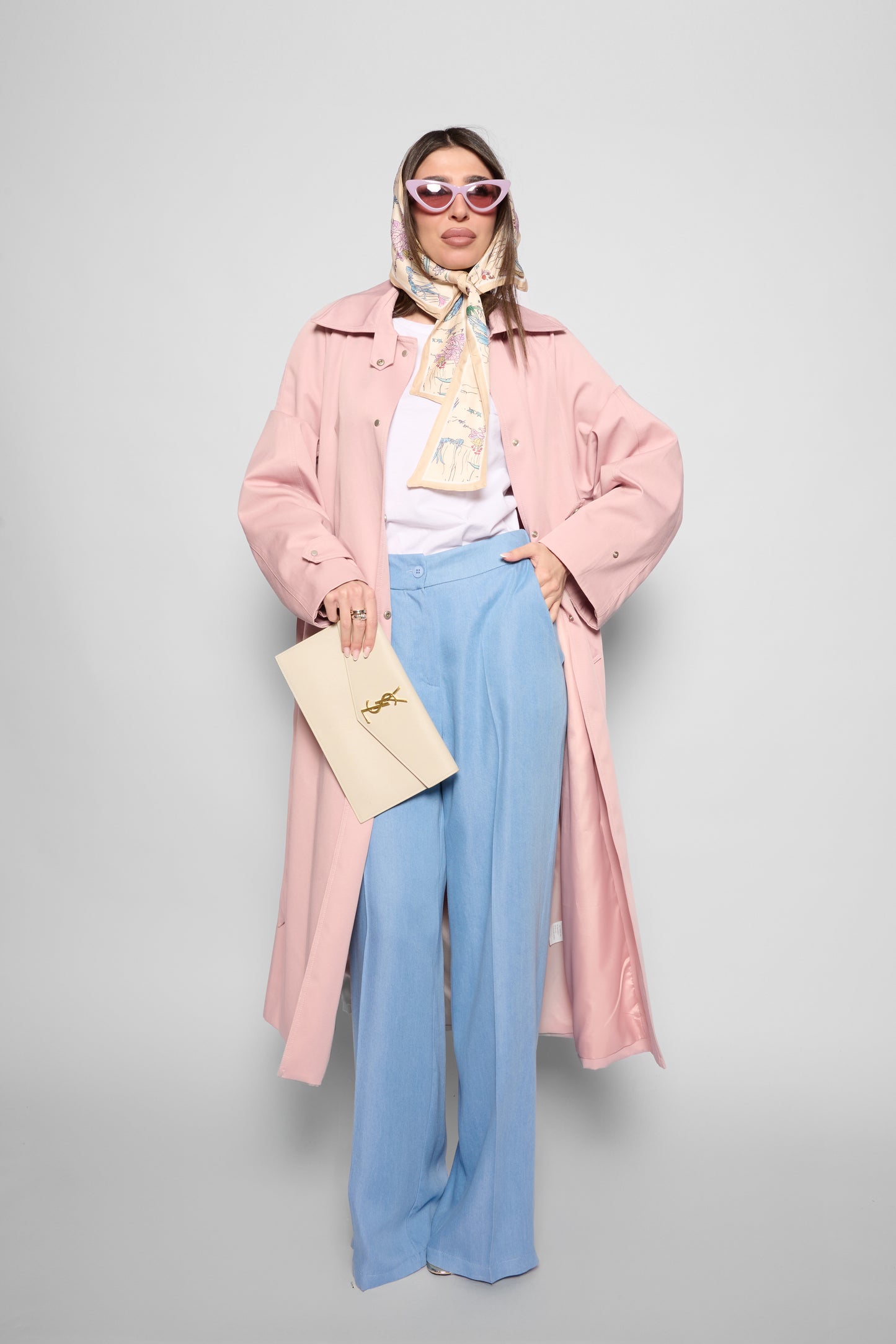 Pantalone palazzo azzurro