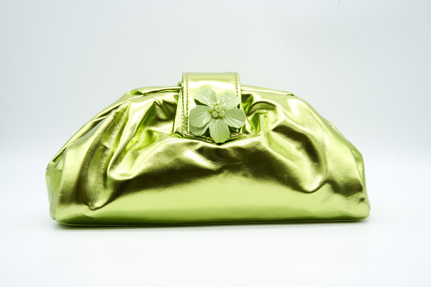 Pochette fiore metallizzata