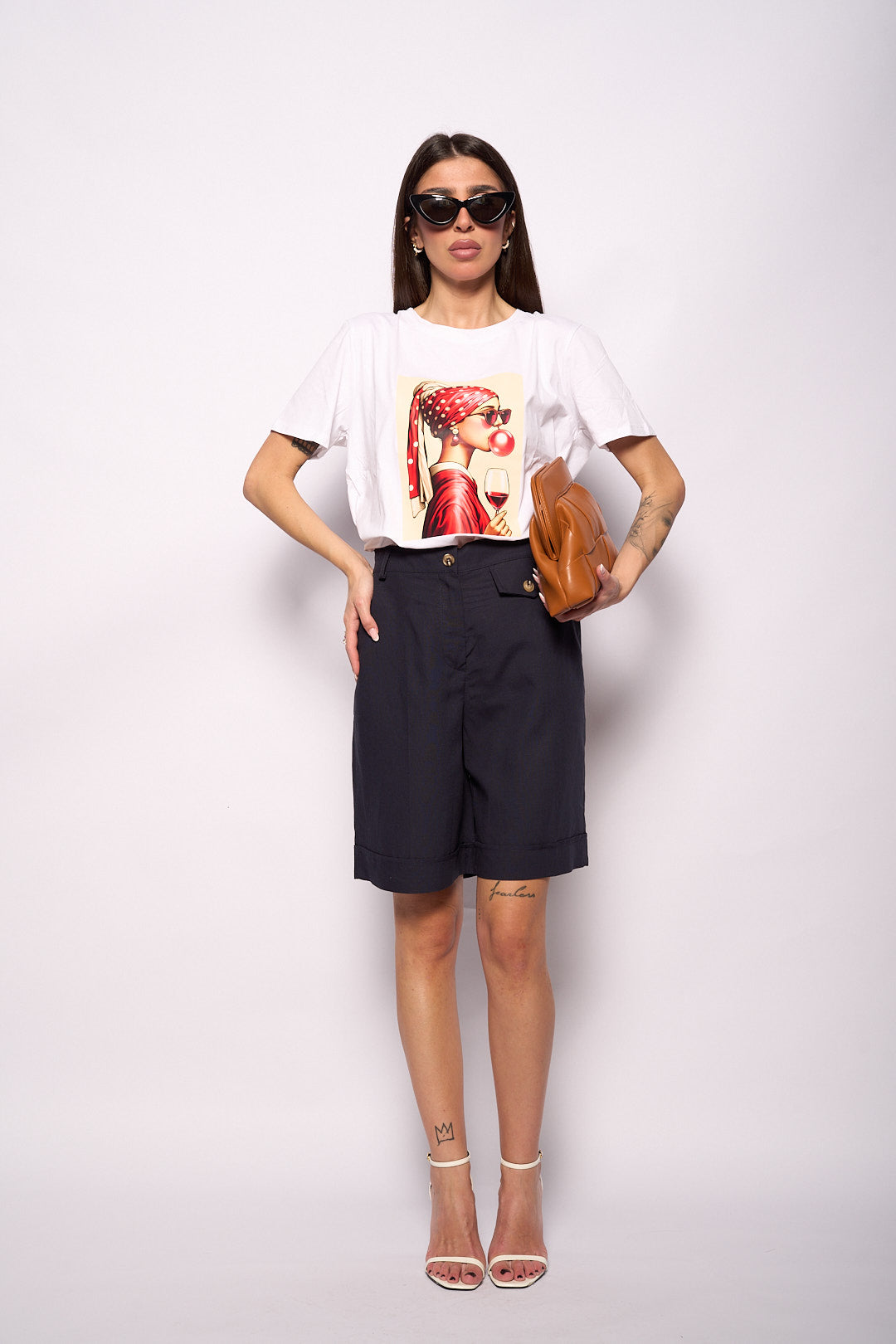 T-shirt stampa rossa