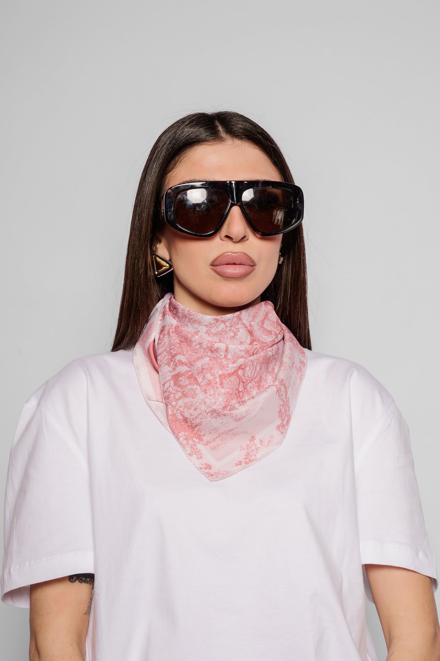 Foulard Jungle rosa