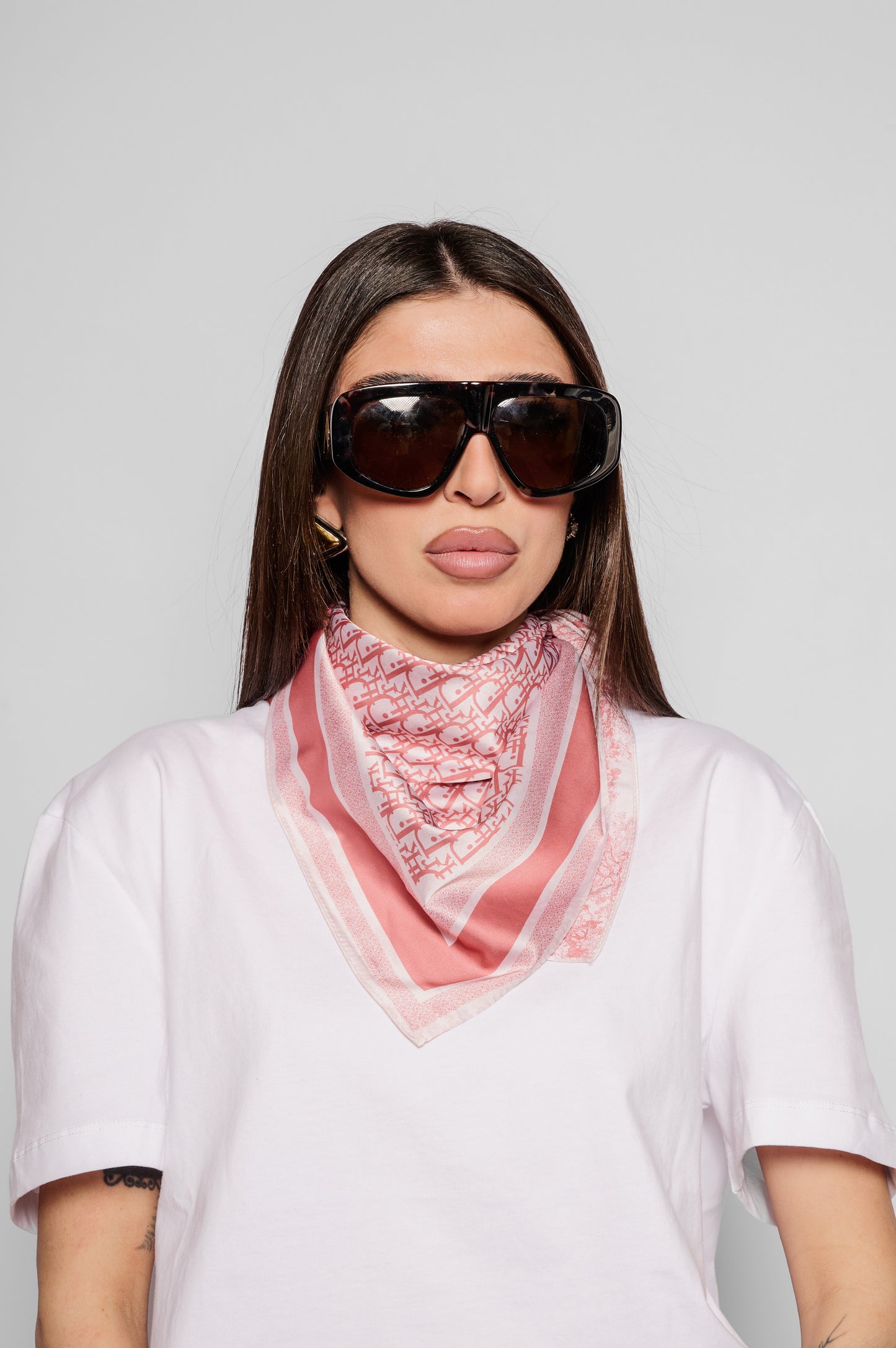 Foulard Jungle rosa
