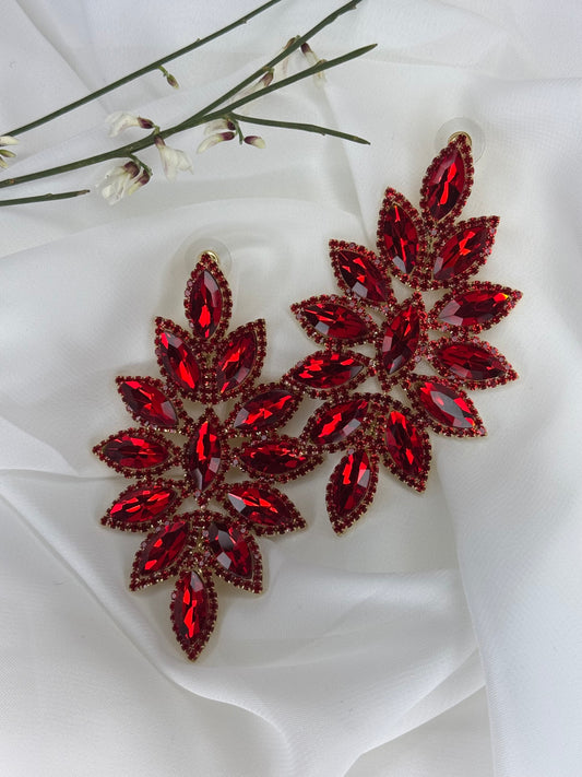 Orecchini pendenti rossi