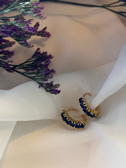 Cerchietti zirconi blu