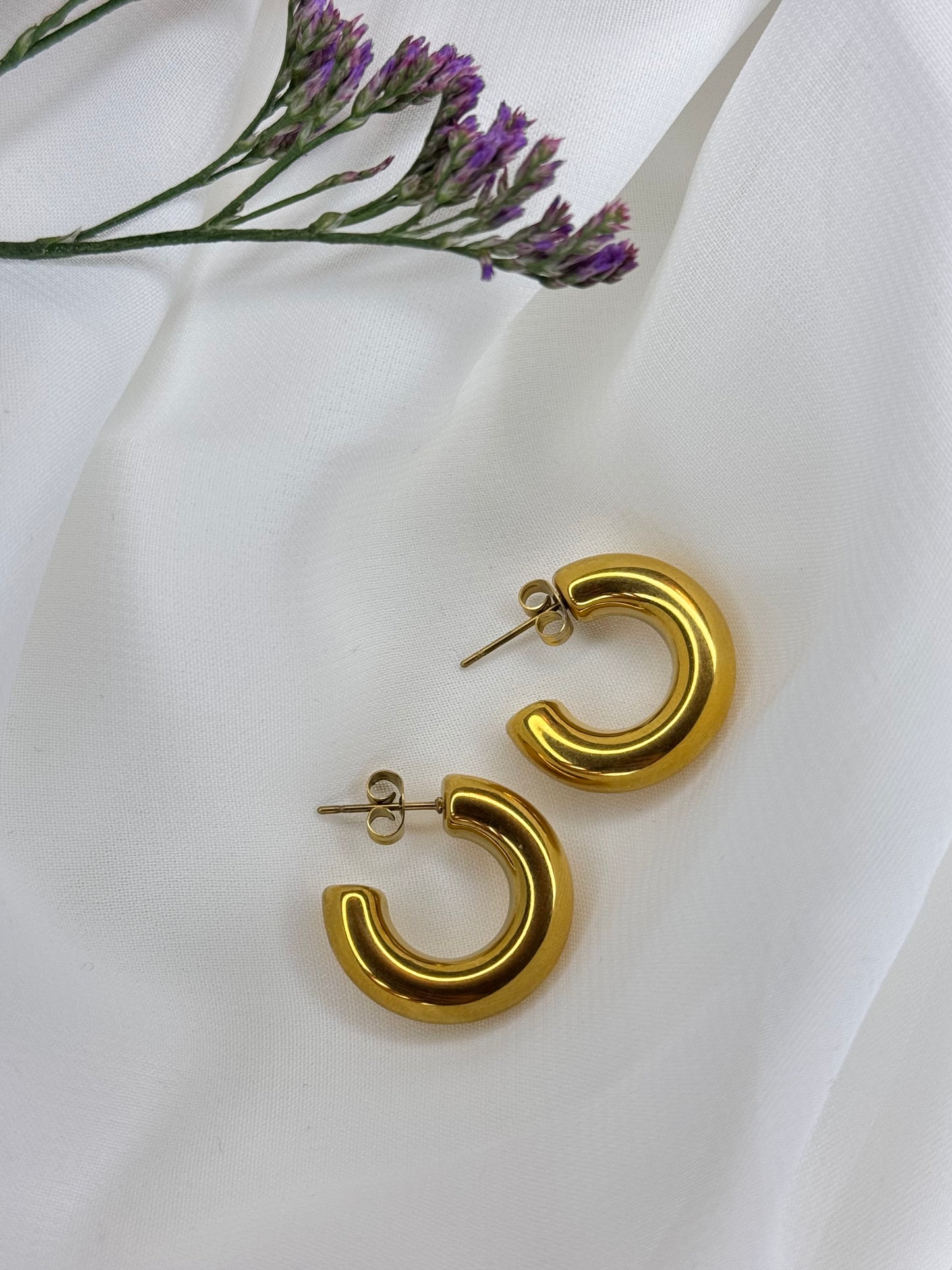 Orecchino semicerchio chunky