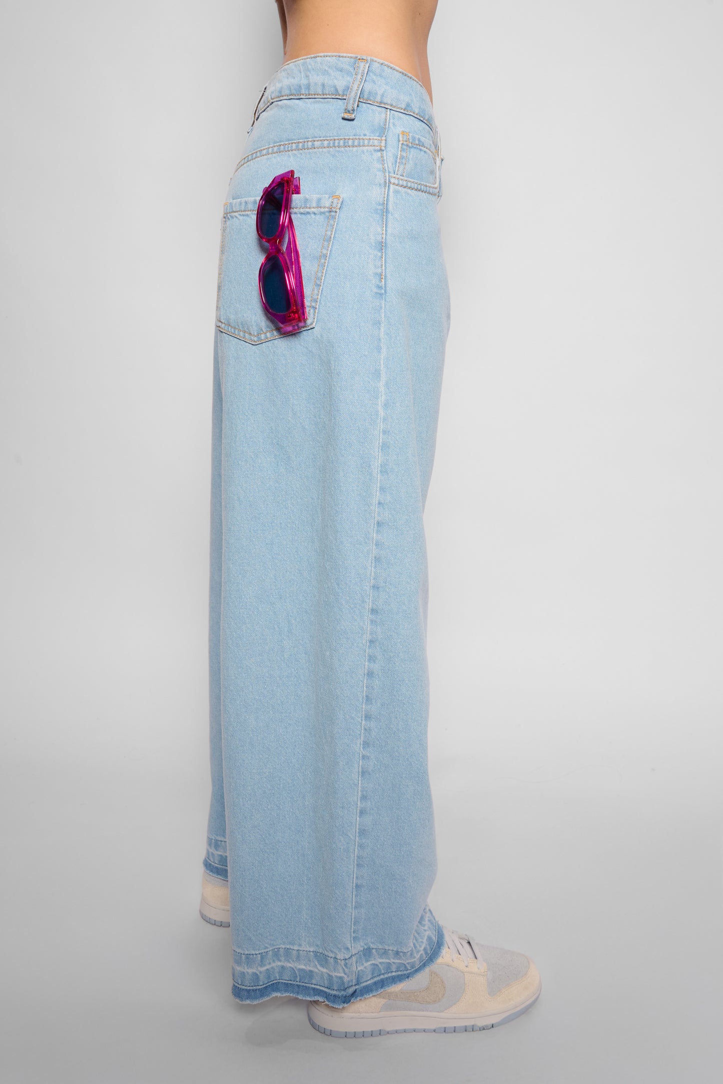 Jeans cropped low rise