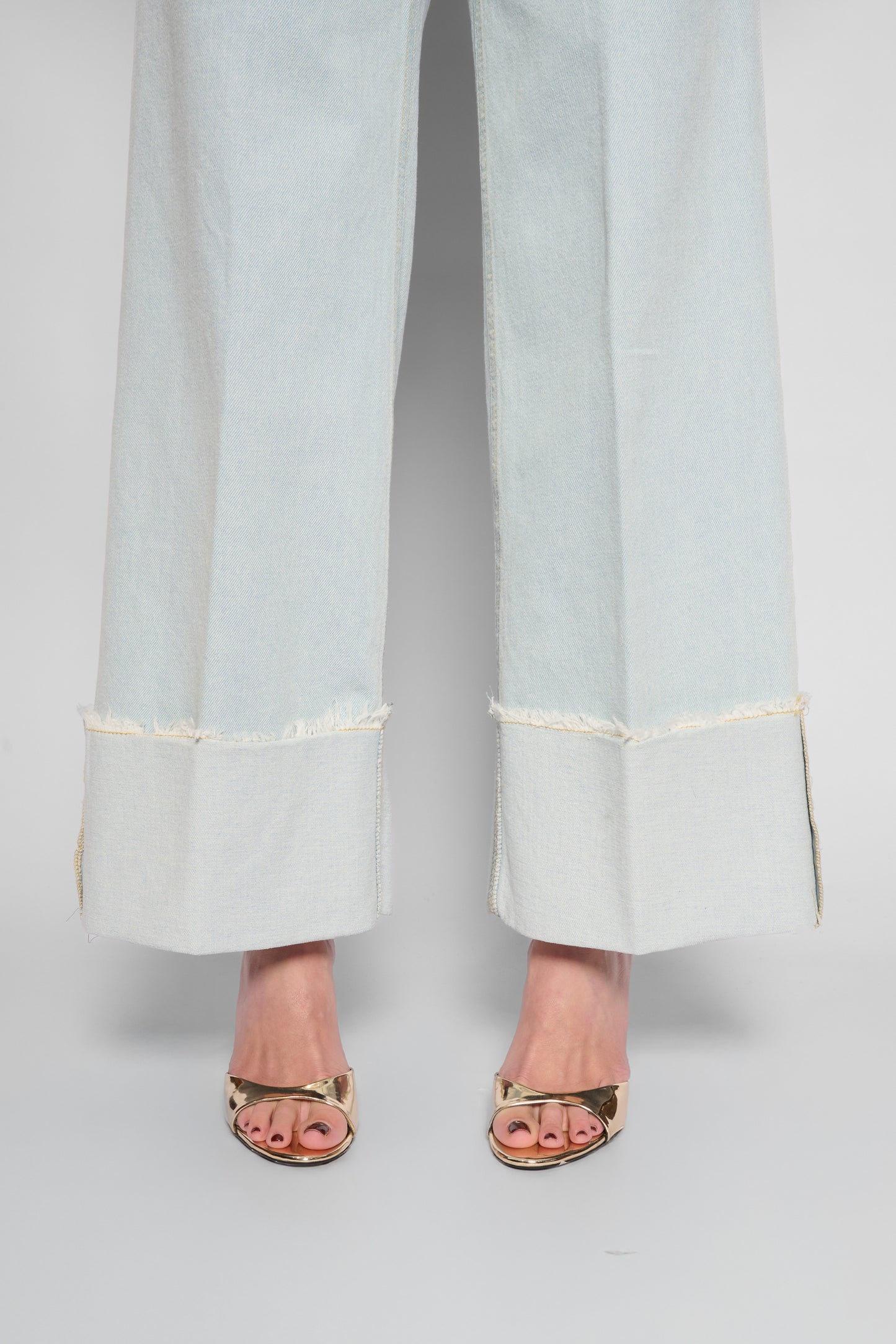 Jeans chiaro wide leg