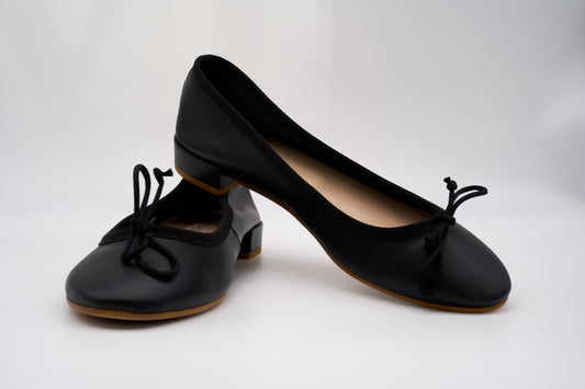 Ballerina in vera pelle