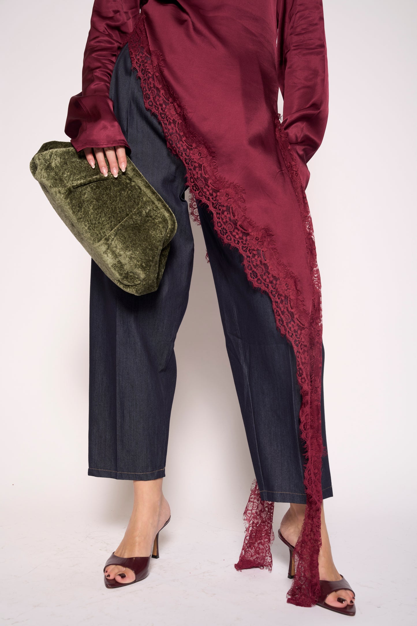 Pantalone denim baggy