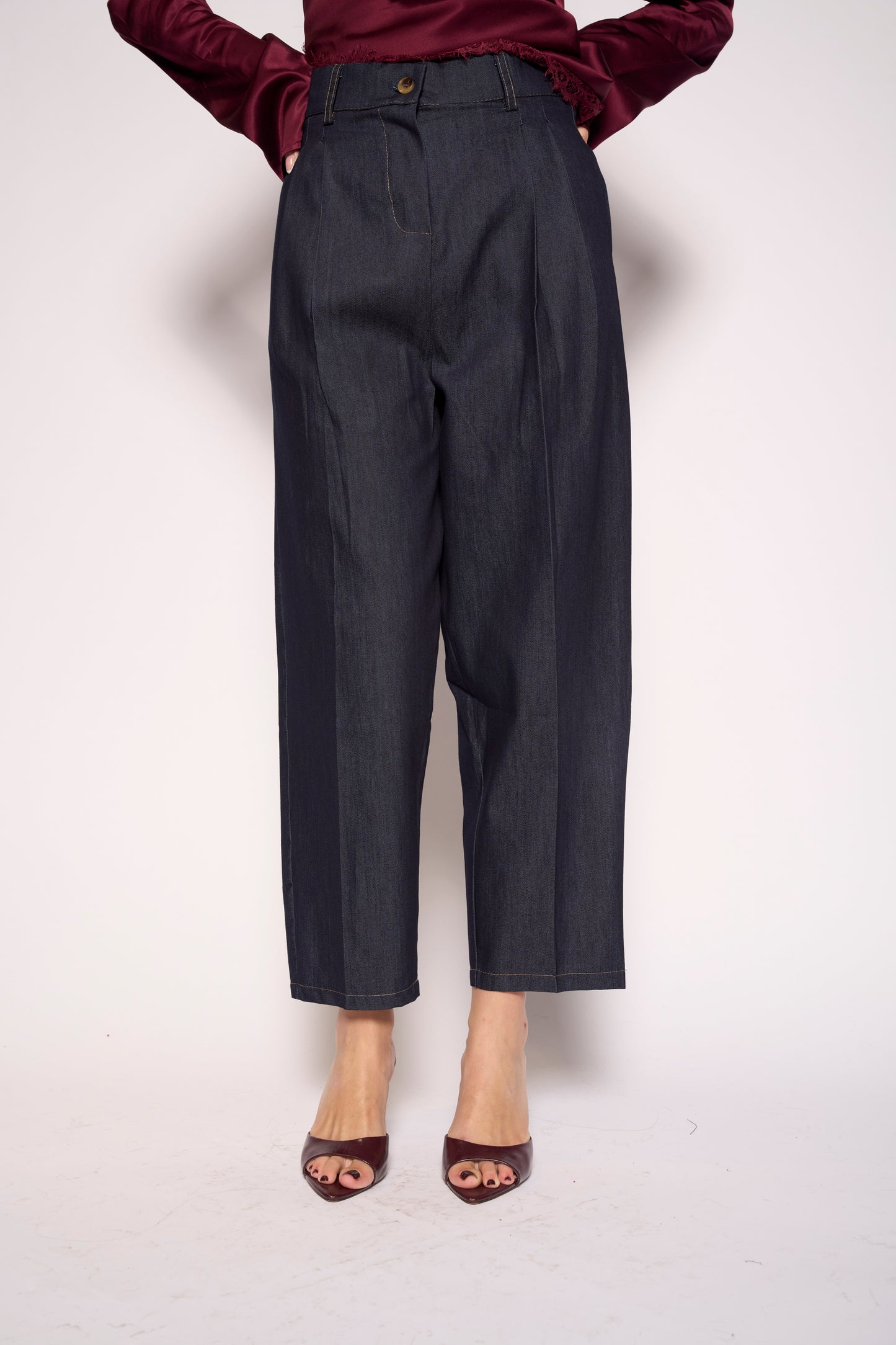 Pantalone denim baggy