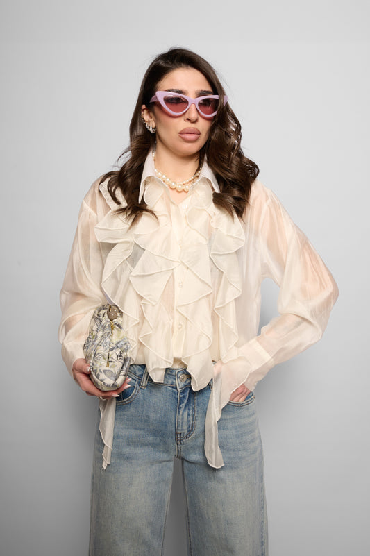 Blusa Rouge bianca