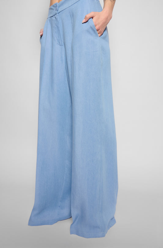 Pantalone palazzo azzurro