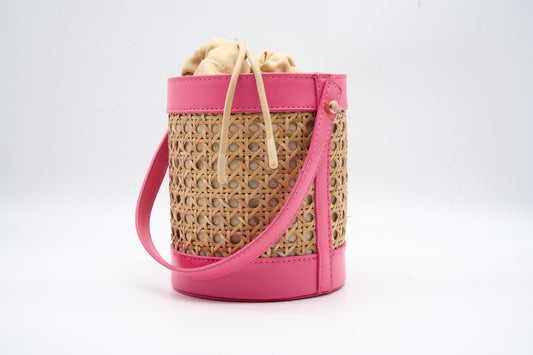 Borsa secchiello rattan