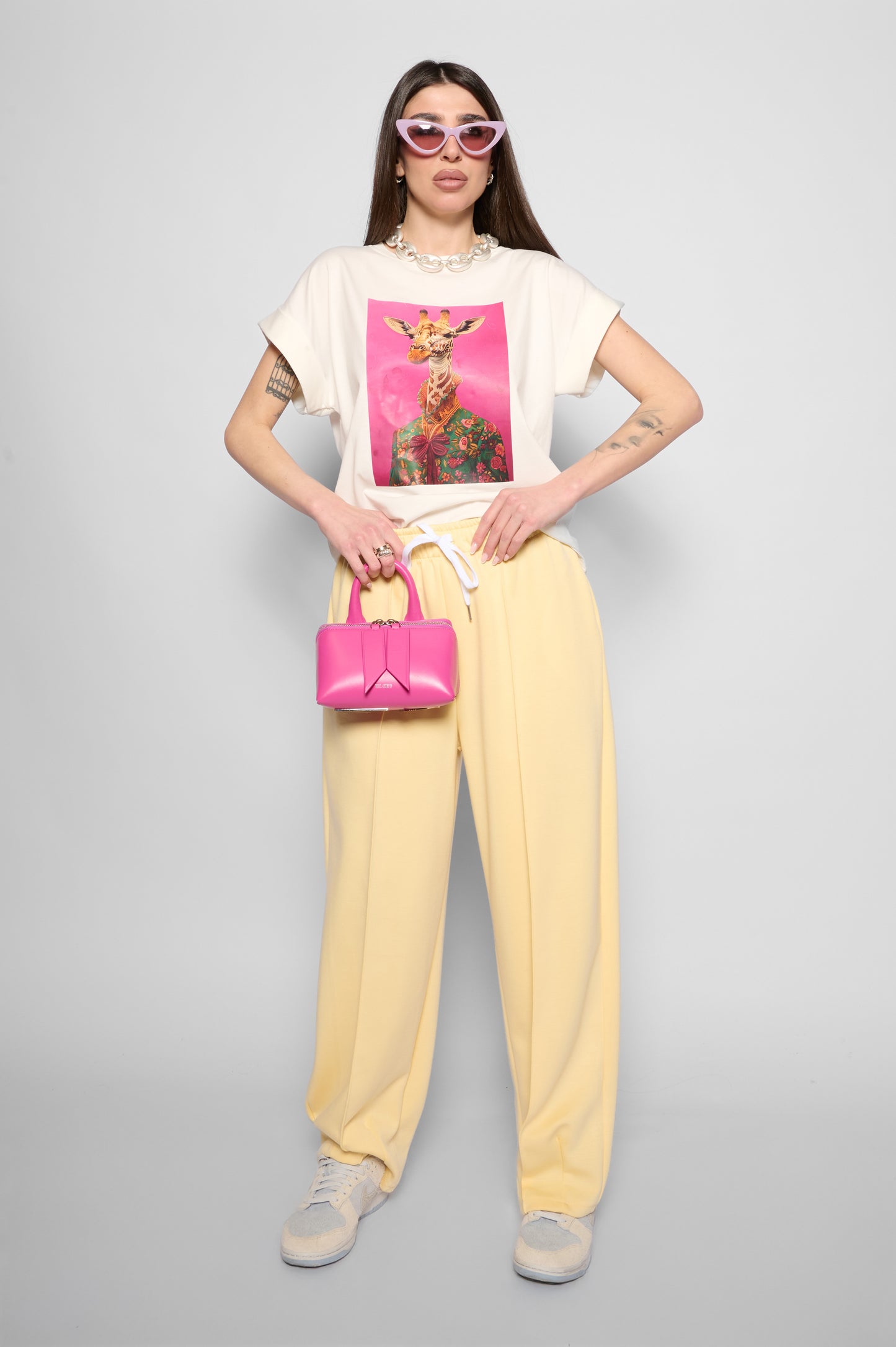 T-shirt giraffa
