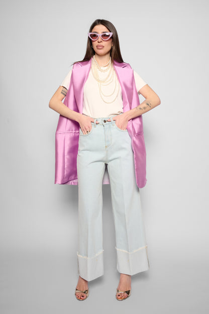 Jeans chiaro wide leg