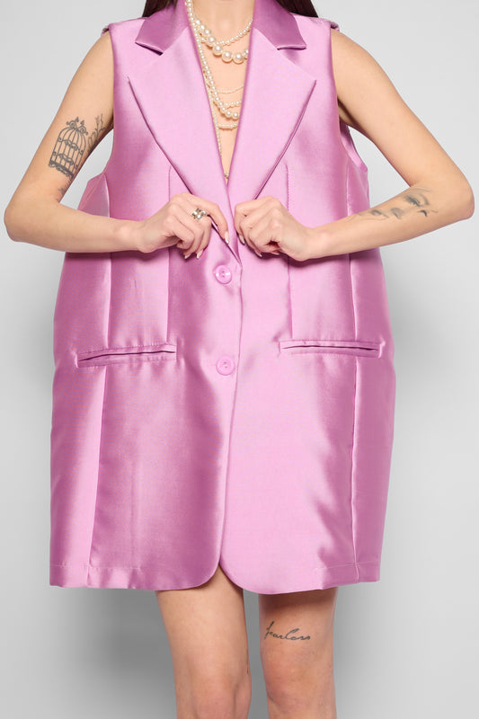 Gilet-vestito lilla