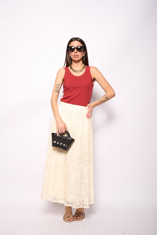 Top costine arancio