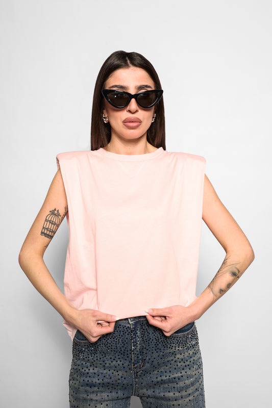 T-shirt spalline rosa