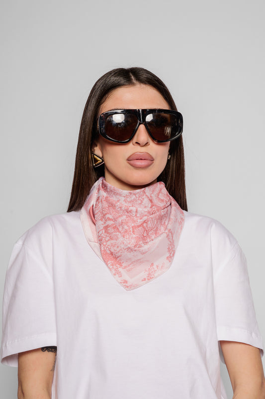 Foulard Jungle rosa