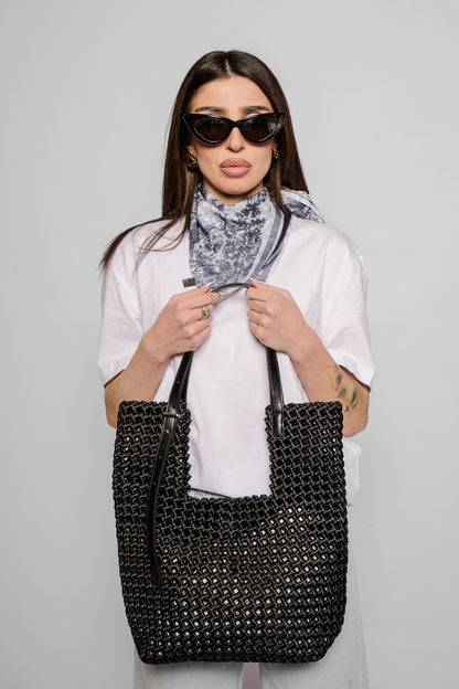 Borsa rete satin