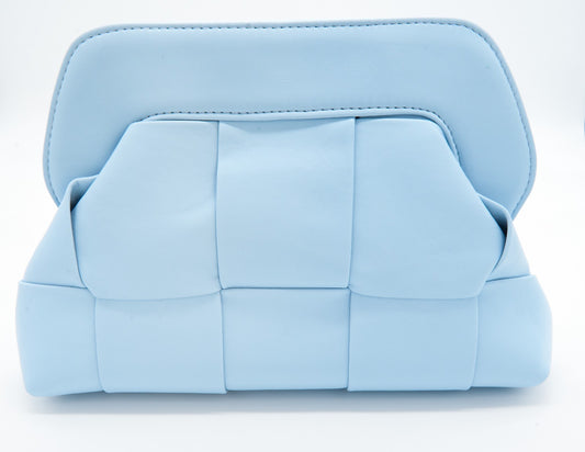 Pochette intreccio celeste