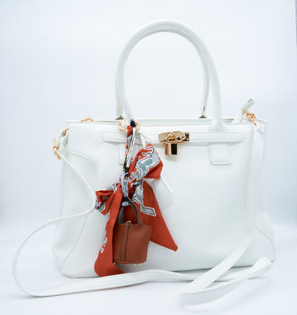 Borsa Kelly bianca