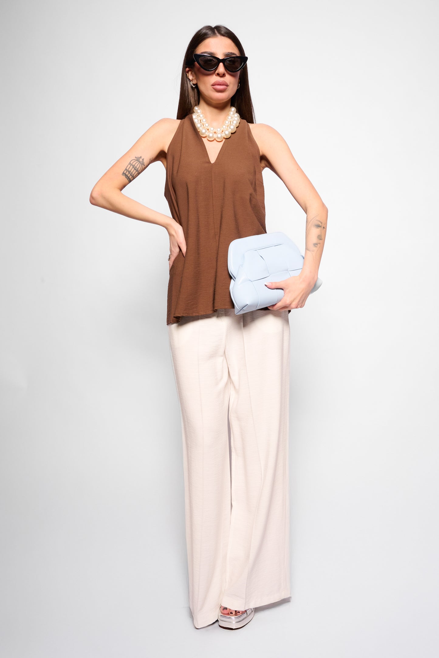 Pantalone Selene bianco