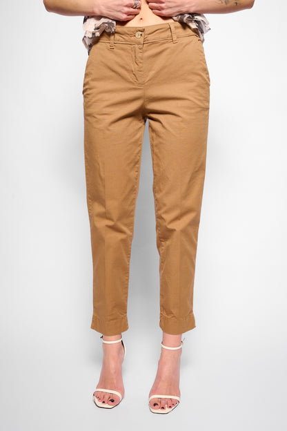 Pantalone skinny marrone