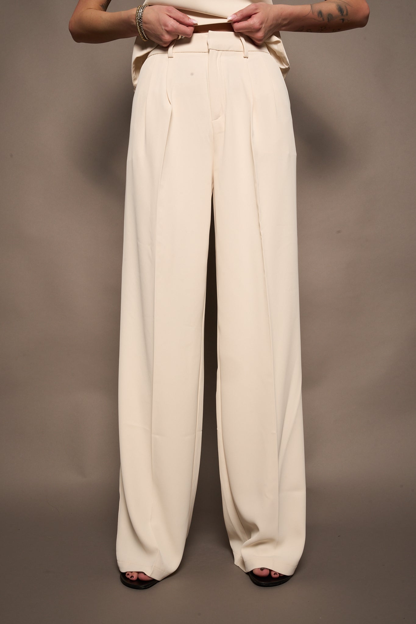 Pantalone completo avorio