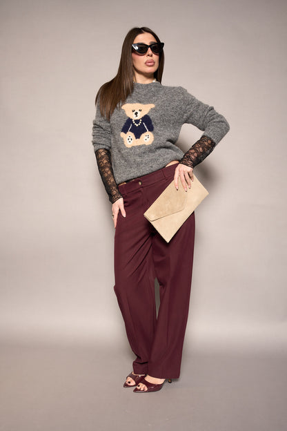 Pantalone bordeaux