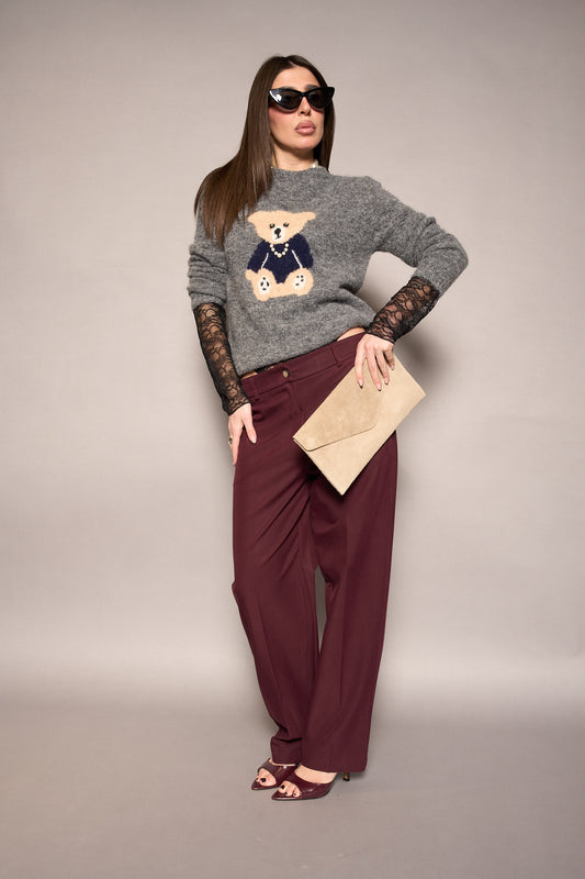 Pantalone bordeaux