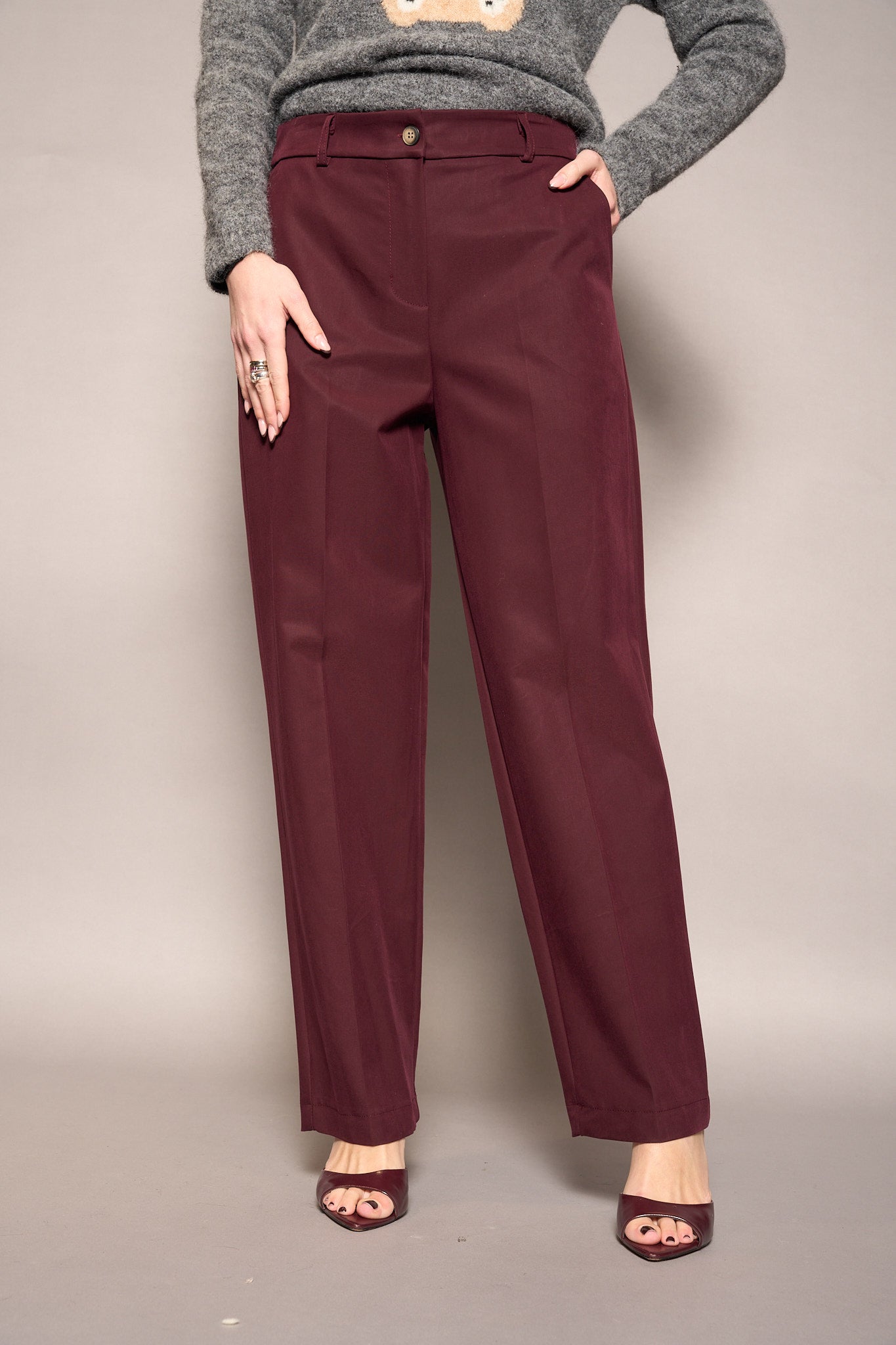 Pantalone bordeaux