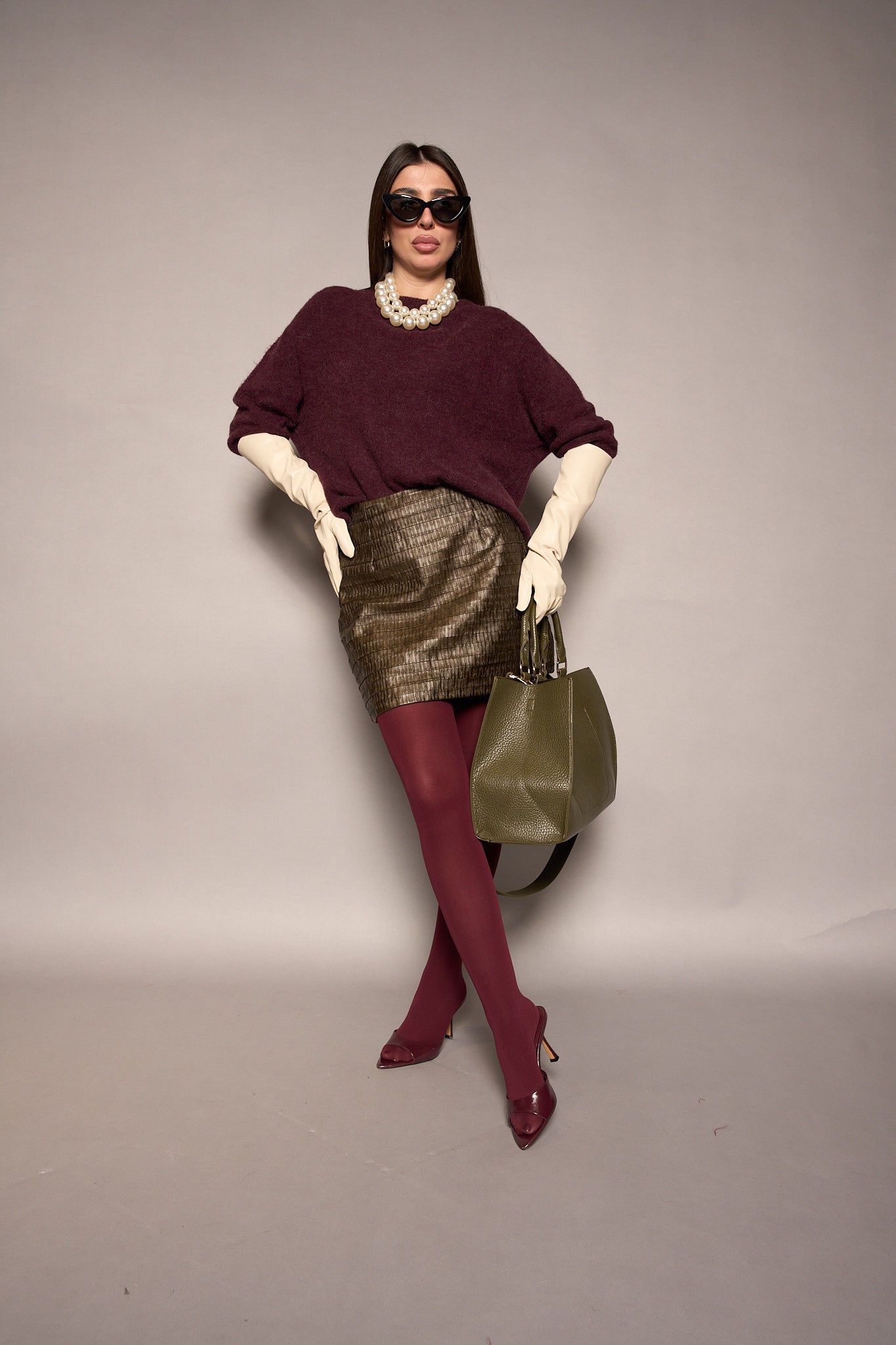 Maglione bordeaux