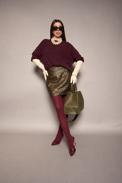 Maglione bordeaux