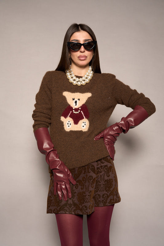 Maglione Teddy marrone