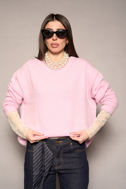 Maglione rosa