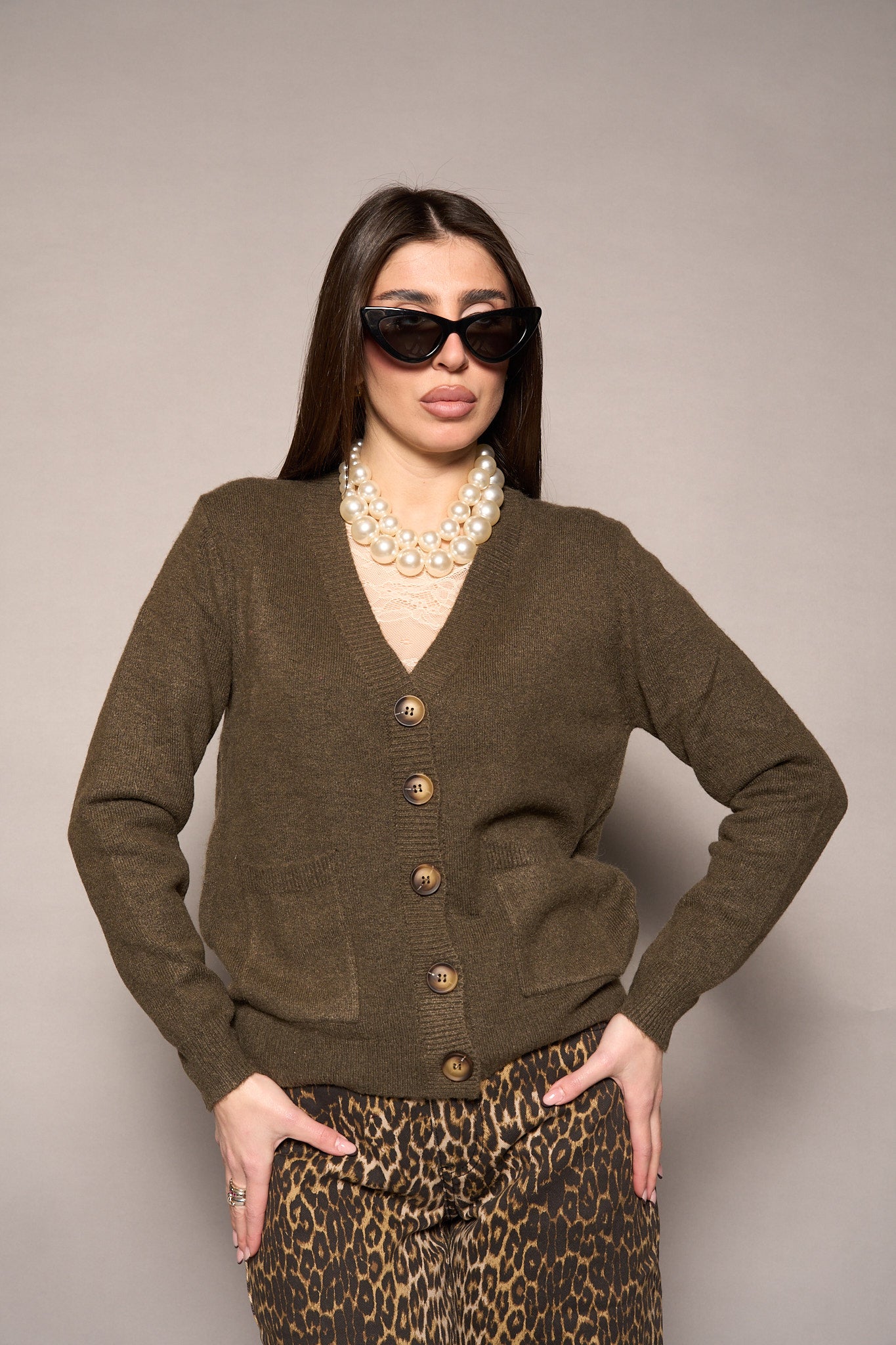 Cardigan verde
