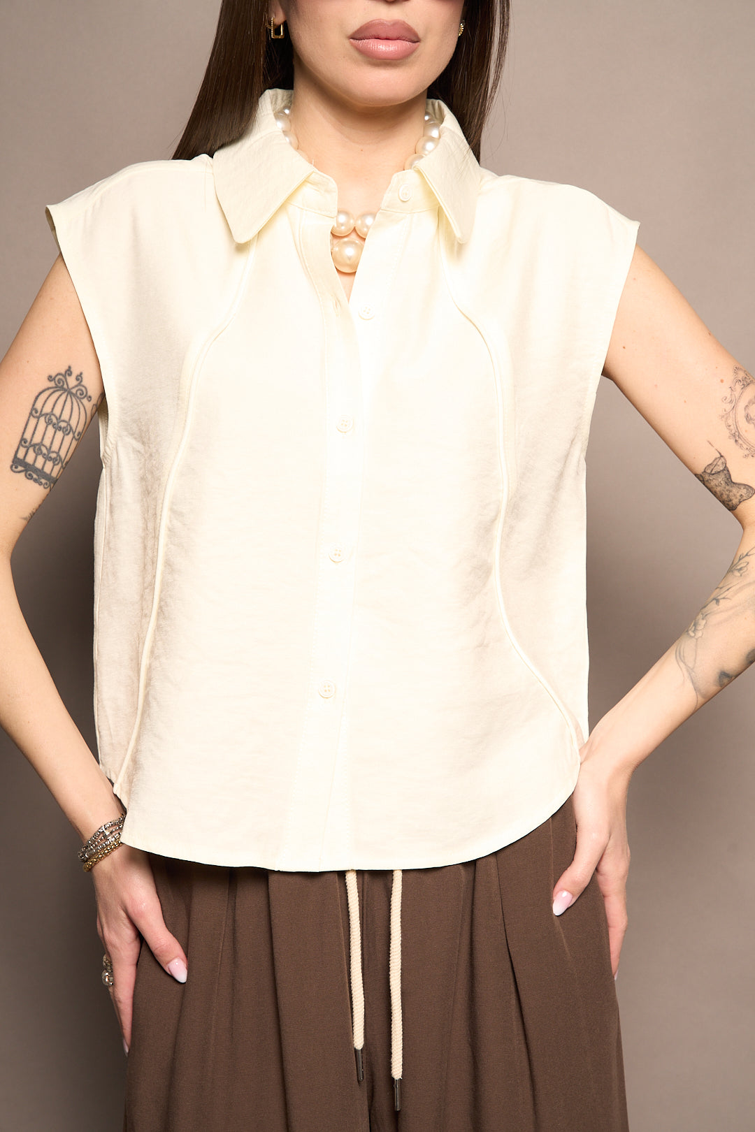 Camicia bowling burro