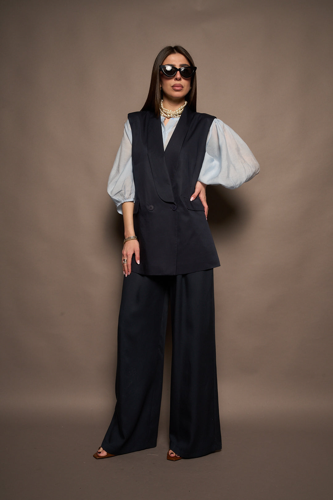 Pantalone completo blu
