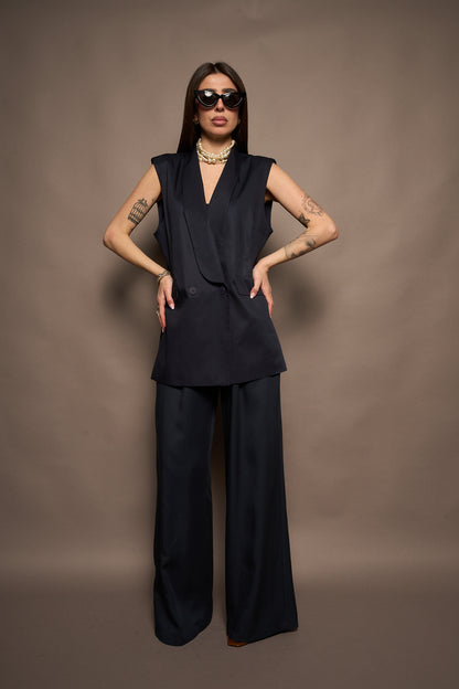 Gilet completo blu