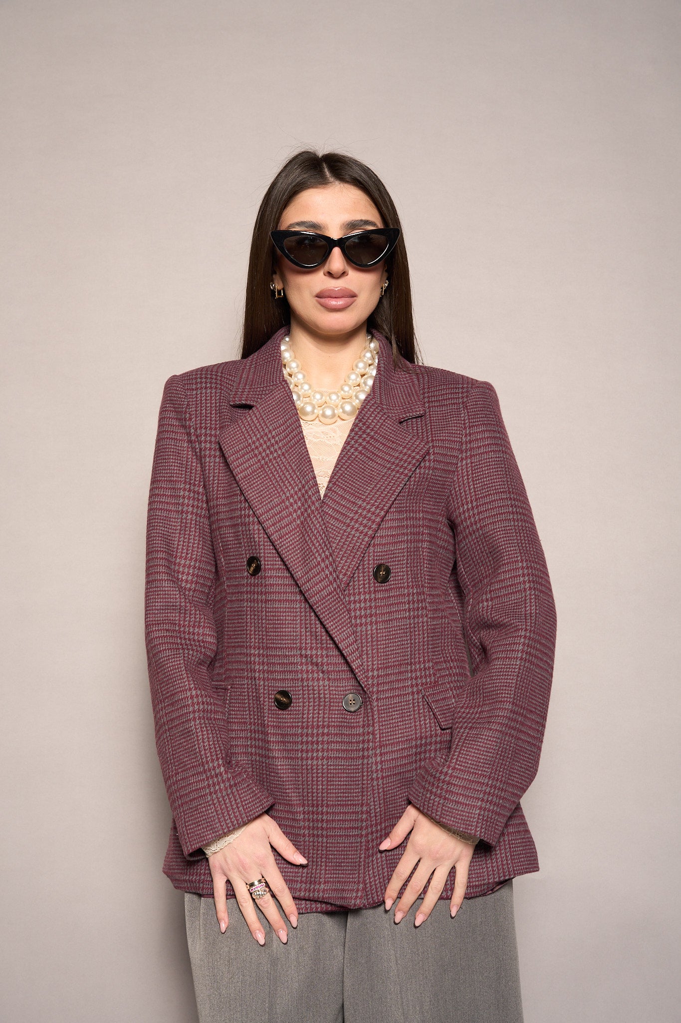 Giacca competo bordeaux