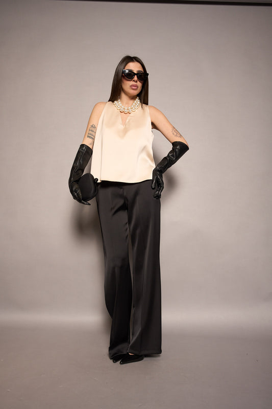 Pantalone satin
