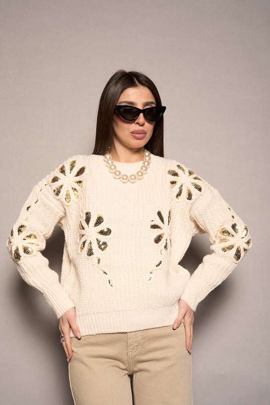 Maglione fiori