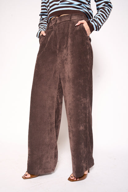 Pantalone costina velluto