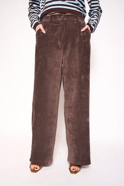 Pantalone costina velluto