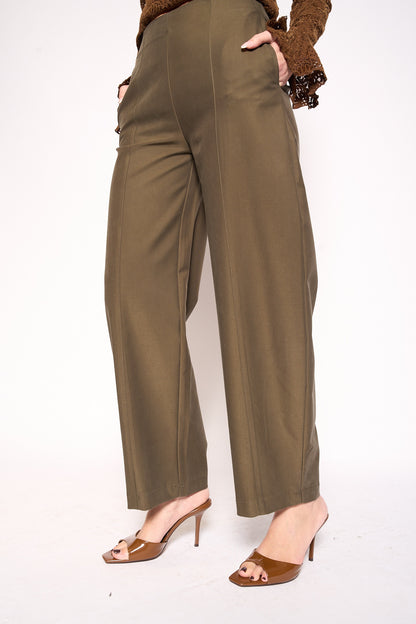 Pantalone crop verde